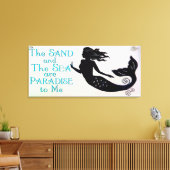 Sand und Meerjungfrau gepackte Leinwand (Insitu (Wohnzimmer))