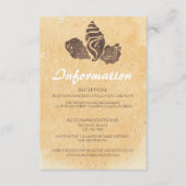 Sand und Muscheln/Beach-Hochzeitskarte Begleitkarte (Vorderseite)