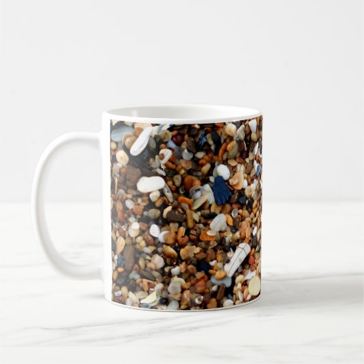 Sand und Muscheln Kaffeetasse (Links)