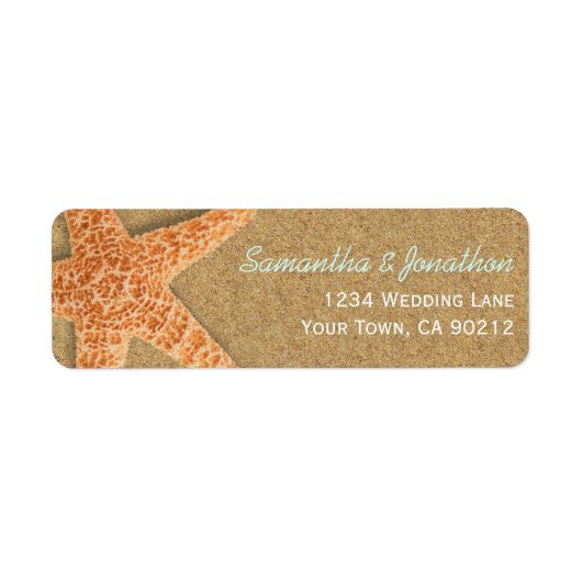 Sand und Muscheln Starfish Beach Thema (Vorne)