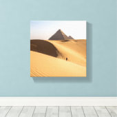 Sand und Pyramiden Leinwanddruck (Insitu (Holzboden))