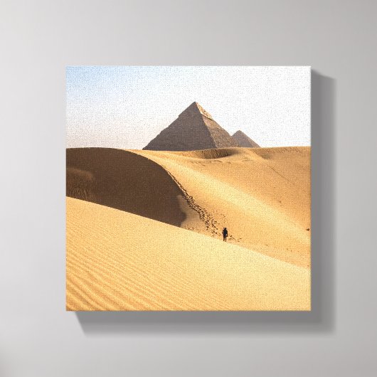 Sand und Pyramiden Leinwanddruck (Vorderseite)