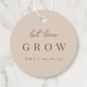 Sand und Rost | Gelassen Liebe Pflanze oder Saatgu Geschenkanhänger (Vorderseite)