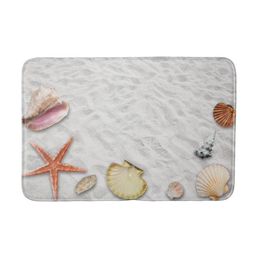 Sand und Seashells Badematte (Vorderseite)