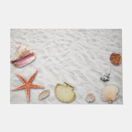 Sand und Seashells Fußmatte (Vorderseite)