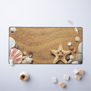 Sand und Seashells Schreibtischunterlage