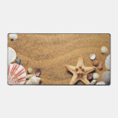 Sand und Seashells Schreibtischunterlage (Vorderseite)