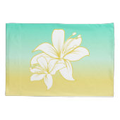 Sand-und Seefarbe Ombre Kissenbezug (Rückseite-Links)