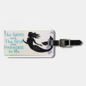 Sand- und Seemeerjungfrau-Gepäckanhänger Gepäckanhänger (Vorderseite horizontal)