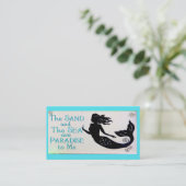 Sand- und Seemeerjungfrau-Visitenkarte 2 Visitenkarte (Stehend Vorderseite)