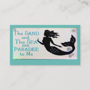 Sand- und Seemeerjungfrau-Visitenkarte Visitenkarte