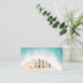 Sand und Sonnenschein Visitenkarte (Stehend Vorderseite)