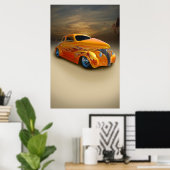 Sand und Sonnenuntergang Poster (Heimbüro)