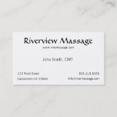 Sand-und Stein-Visitenkarten - Standard Visitenkarte (Rückseite)