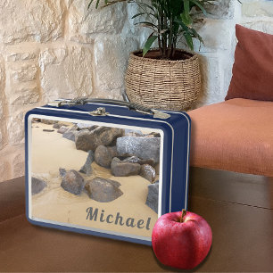 Sand und Steine Metall Brotdose