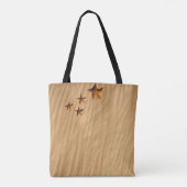 Sand und Sterne auf einer Totttasche Tasche (Rückseite)