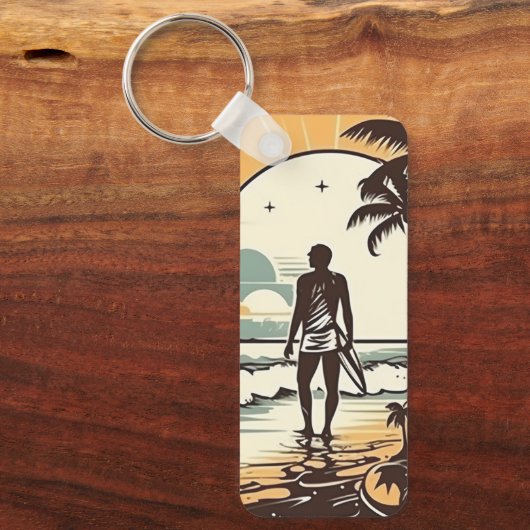 Sand und Surfkeyring Schlüsselanhänger (Vorderseite)