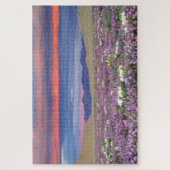Sand Verbena & Dune Primrose Wildblumen bei Sunset Puzzle (Vertikal)