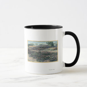 Sand Verbenas und Wüste Abend Primroses Tasse