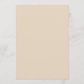 Sand Verzierter Blumenrahmen Hochzeitszeitplan Programm (Rückseite)