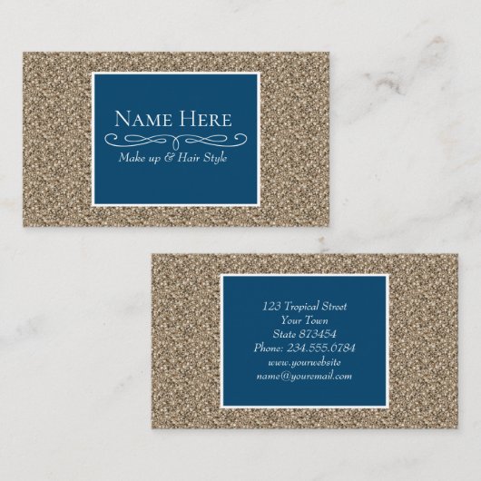 Sand Visitenkarte (Vorne/Hinten)