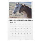 Sand-Waschbecken-wildes Pferd Calander Kalender (Feb 2027)