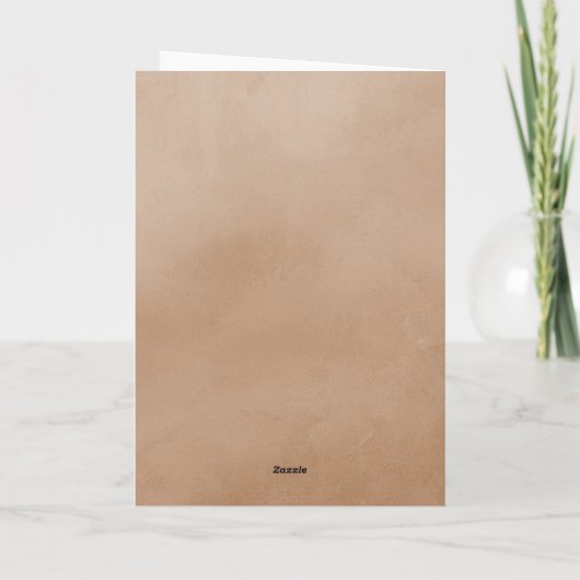 Sand Watercolor Arch Foto Abschluss Dankeskarte (Rückseite)