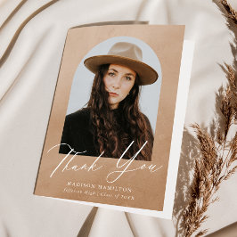 Sand Watercolor Arch Foto Abschluss Dankeskarte