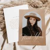 Sand Watercolor Arch Foto Abschluss Dankeskarte