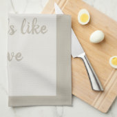 Sand - weiß geschirrtuch (Viertel Falte)