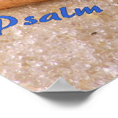 Sand with Psalm 139:17-18 Poster (Ecke)