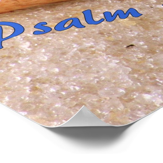 Sand with Psalm 139:17-18 Poster (Ecke)