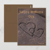 Sand Writen Liebe Postkarte (Vorne/Hinten)