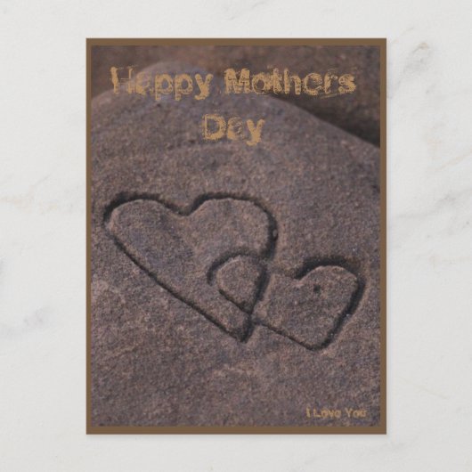 Sand Writen Liebe Postkarte (Vorderseite)