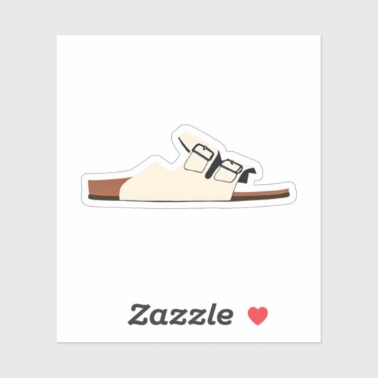 Sandal Aufkleber (Blatt)