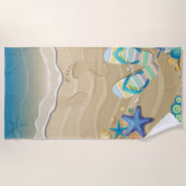 Sandal Beach Strandtuch (Vorderseite)
