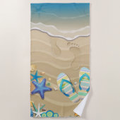Sandal Beach Strandtuch (Vorderseite)