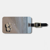 Sandalen am Strand Gepäckanhänger (Vorderseite horizontal)
