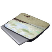 Sandalen am Tropical Beach Laptopschutzhülle (Vorne Knopf)