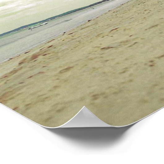 Sandalen am Tropical Beach Poster (Ecke)