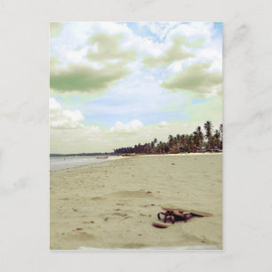 Sandalen am Tropical Beach Postkarte