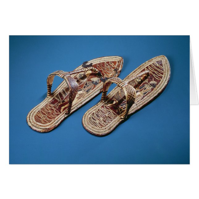 Sandalen, Grab von Tutankhamun, neues Königreich (Vorderseite (Horizontal))