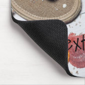 Sandalen, Muscheln und Starfish am Strand Mousepad (Ecke)
