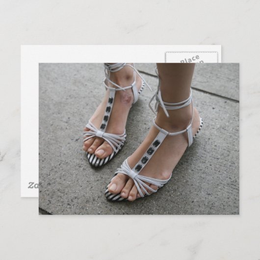 Sandalen Postkarte (Vorne/Hinten)