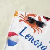 Sandalen und Sonnenbrillen Muster für den Sommerna Strandtuch (Beispiel)