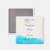 Sandals Wedding Danke Magnet (Vorderseite/Rückseite)