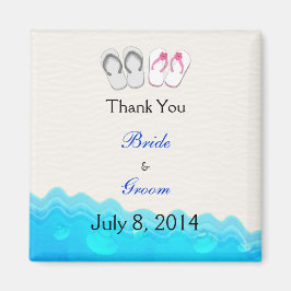 Sandals Wedding Danke Magnet
