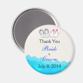 Sandals Wedding Danke Magnet (Vorderseite/Rückseite)