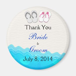 Sandals Wedding Danke Magnet
