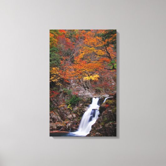 Sandankyo Wasserfall im Herbst Leinwanddruck (Vorderseite)